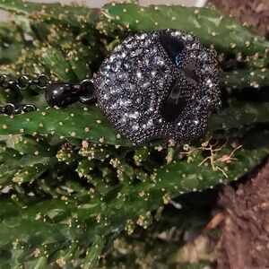 Willy G outstanding skull rhinestone necklace